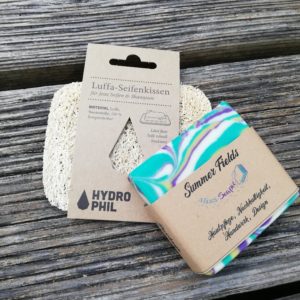 Hydrophil Seifen-Kissen aus Luffa